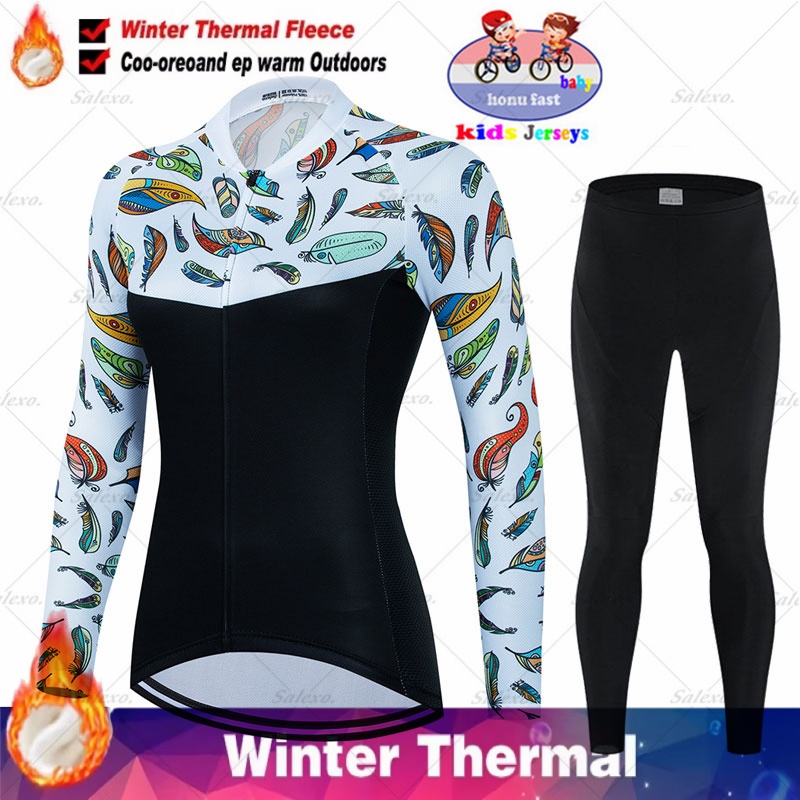 Winter Clothing Kids Sale - ชุดปั่นจักรยานเด็กแบบใหม่ ปี 2026 สำหรับฤดูหนาว ผ้าฟลีซอุ่น ชุดเสื้อเจอร์ซีย์สำหรับปั่นจักรยานเสือภูเขา