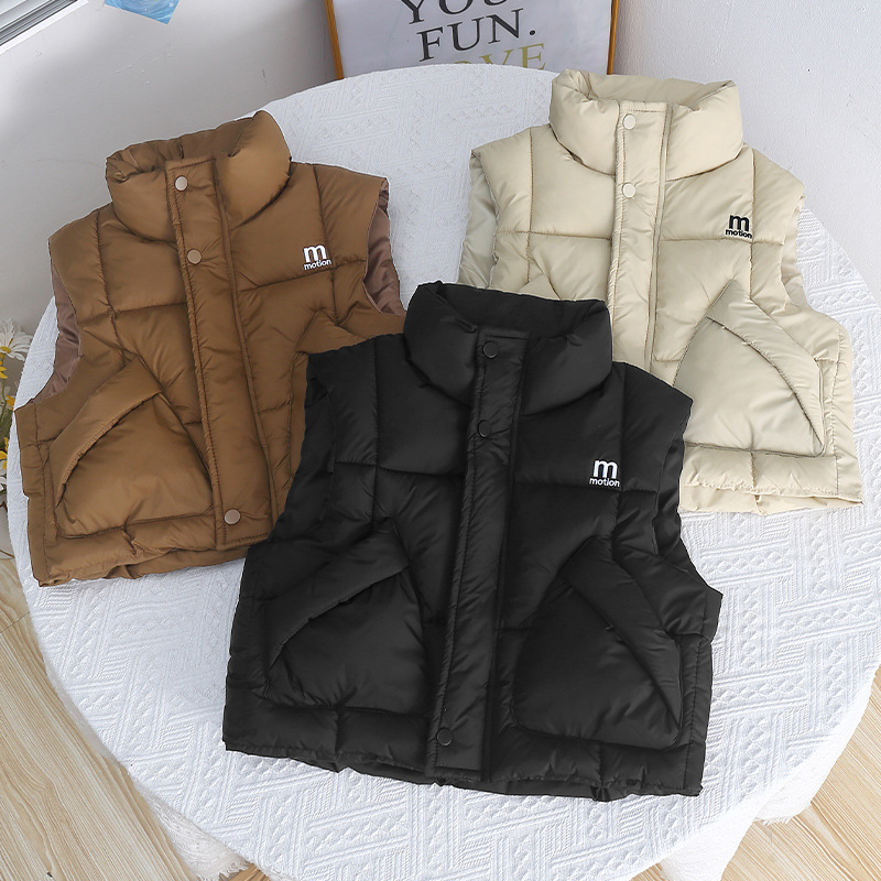 Winter Clothing Activity - เสื้อกั๊กเด็กผู้หญิง ฤดูใบไม้ร่วง ฤดูหนาว 2025 เสื้อกั๊กเด็กผู้ชายแบบหนา เสื้อแจ็คเก็ตเด็กแบบลำลอง