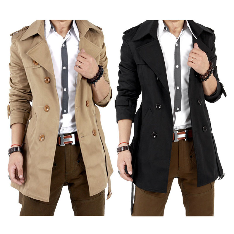 Winter Clothing Europe - แจ็กเก็ตแฟชั่นยาวปานกลางกระดุมสองแถวสไตล์เกาหลีเสื้อฝนฤดูใบไม้ผลิฤดูใบไม้ร่วงชุดคอสเพลย์ผู้หญิงฤดูหนาว