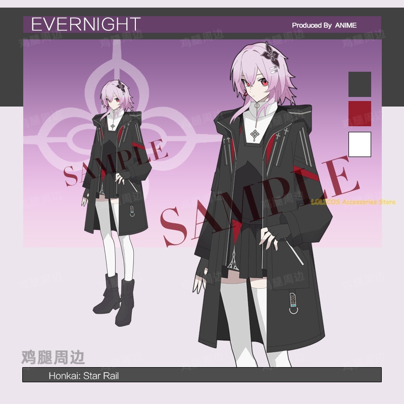 Winter Cloth - ชุดคอสเพลย์เสื้อโค้ทกันลมแบบยูนิเซ็กซ์ ฤดูใบไม้ร่วง ฤดูหนาว จากเกม Evernight Honkai:
