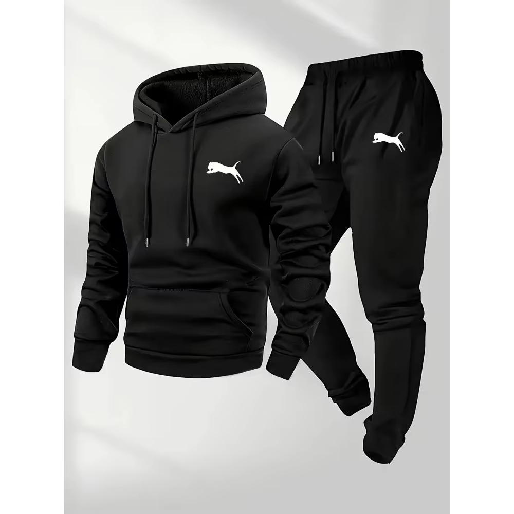 Winter Clothing For Men - ชุดเซ็ตเสื้อฮู้ดและกางเกงขายดีประจำปี 2026 สำหรับผู้ชาย ชุดลำลองแนวสตรีทแวร์ ชุดกีฬา ชุดออกกำลังกาย