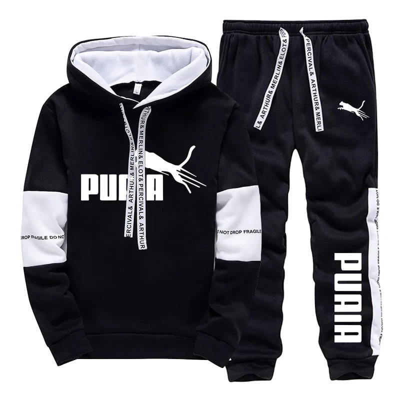 Winter Clothing For Men - ชุดกีฬาลำลองสำหรับฤดูใบไม้ร่วงและฤดูหนาว ชุดเซ็ต/เสื้อฮู้ด/กางเกงสำหรับผู้ชาย คอลเลคชั่นใหม่ปี 2026 เสื้อฮู้ดและกางเกงวอร์ม ชุดกีฬา