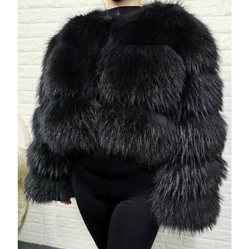 เสื้อคลุมขนสัตว์แท้สีน้ำตาลสำห - Winter Clothing For Plus Size Women บทวิจารณ์และราคา