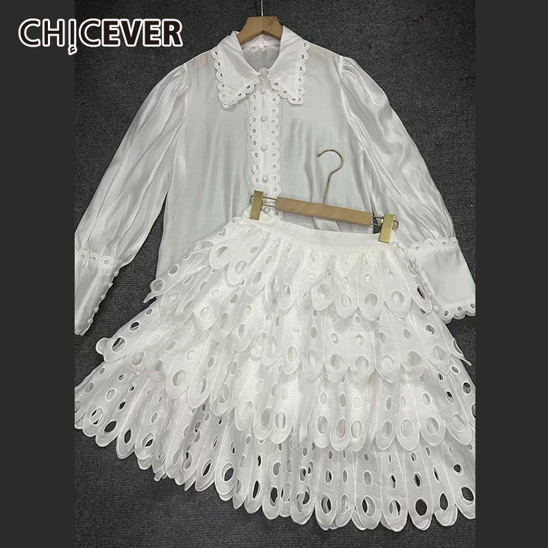 CHICEVER Solid Hollow Out ชุดก - Winter Wear Clothes บทวิจารณ์และราคา