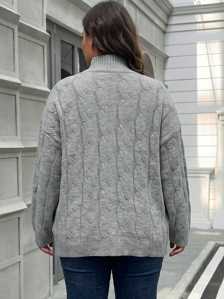 เสื้อสเวตเตอร์ถักแขนยาวลำลองสำ - Winter Clothing For Plus Size Women บทวิจารณ์และราคา
