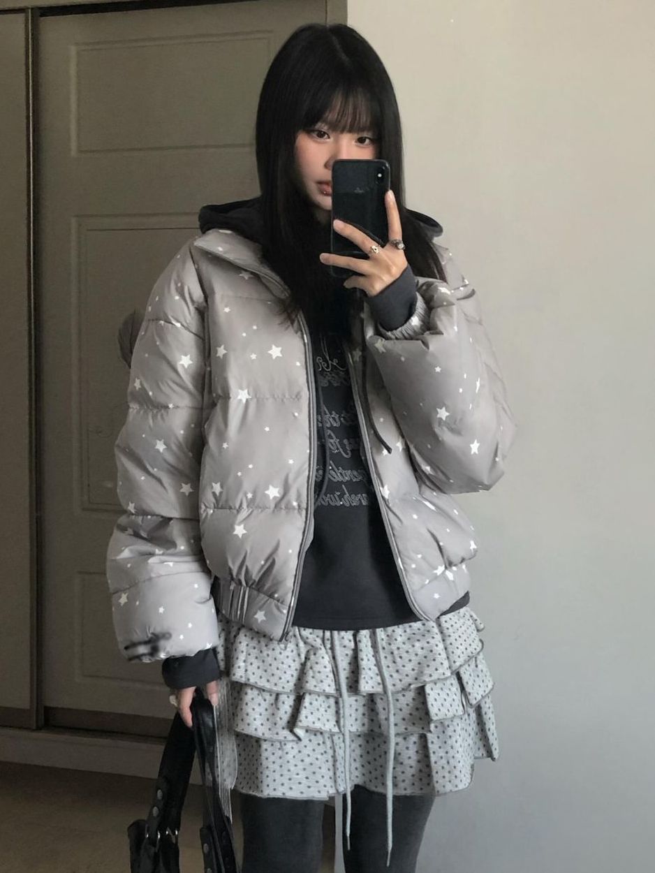 เสื้อพาร์กาพัฟเฟอร์สำหรับผู้หญ - Winter Clothing Activity บทวิจารณ์และราคา