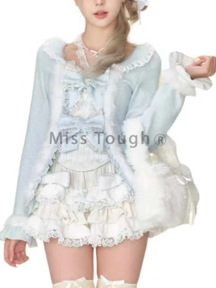 ญี่ปุ่นหวาน Lolita 3 ชิ้นชุดผู - Winter Wear Clothes บทวิจารณ์และราคา