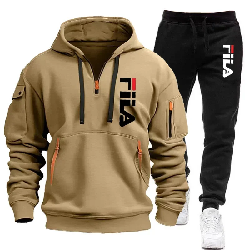 ชุดเซ็ตเสื้อฮู้ดซิปหลายกระเป๋า - Winter Clothing For Men บทวิจารณ์และราคา