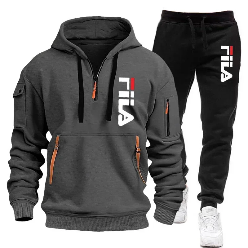 ชุดเซ็ตเสื้อฮู้ดซิปหลายกระเป๋า - Winter Clothing For Men บทวิจารณ์และราคา
