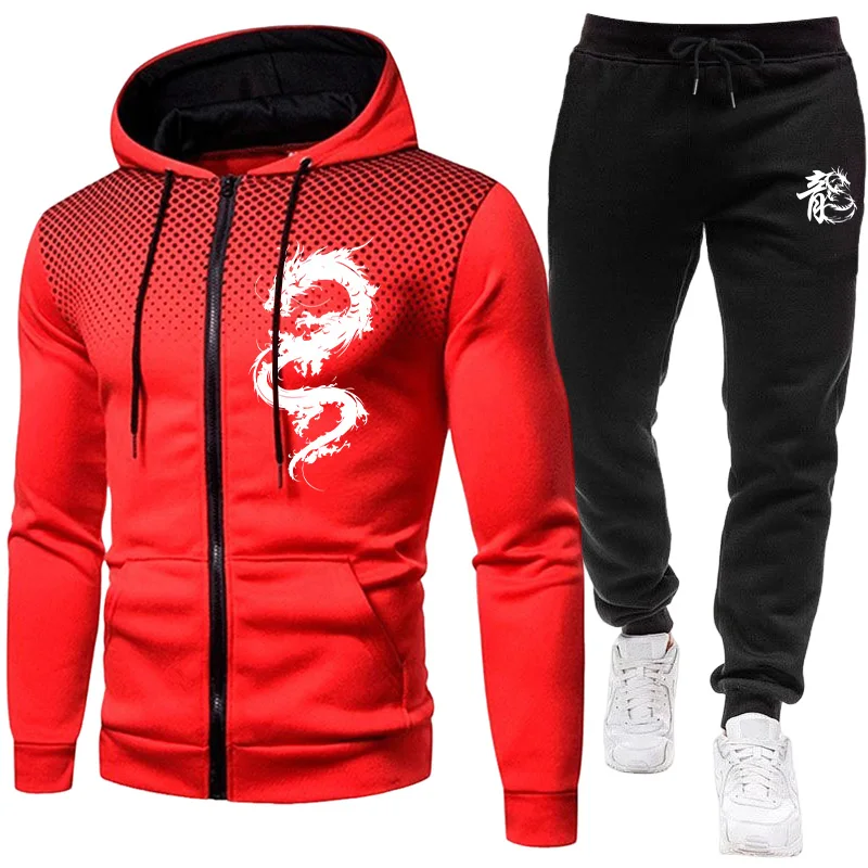 ชุดเซ็ตแฟชั่นลายพิมพ์มังกรปารี - Winter Clothing For Men บทวิจารณ์และราคา