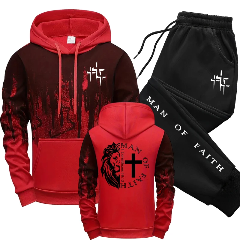 ชุดเซ็ตผู้ชายลาย Man of Faith  - Winter Clothing For Men บทวิจารณ์และราคา